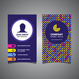 Patterned business card