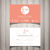 Health Spa or beautician business card
