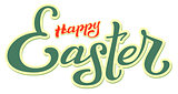 Happy Easter lettering text for greeting card