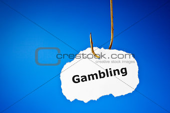 Hooked On Gambling Concept