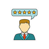 Customer reviews line icon