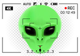 camera viewfinder alien