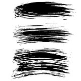 Black ink vector brush strokes background. Vector illustration. Grunge texture.