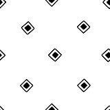 Seamless hand drawn geometric tribal pattern with random squares. Vector navajo design.