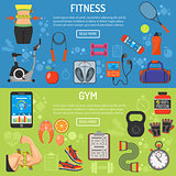 Healthy Lifestyle horizontal banners