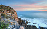 Coastal seascape views on dusk Australia 