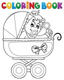 Coloring book baby theme image 4
