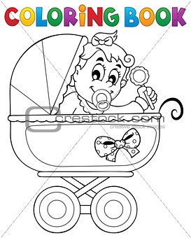 Coloring book baby theme image 4