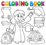 Coloring book graduation theme 2