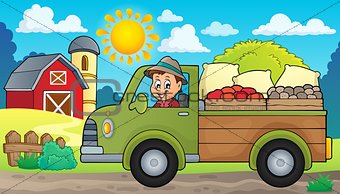 Farm truck theme image 2