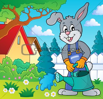 Rabbit gardener theme image 4
