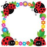 Stylized ladybugs theme image 2