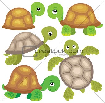 Stylized turtles theme image 1