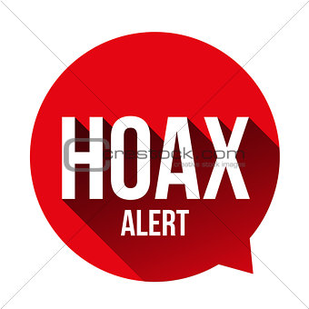 Hoax Alert speech bubble