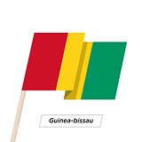 Guinea-bissau Ribbon Waving Flag Isolated on White. Vector Illustration.
