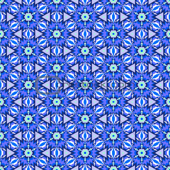 Complex blue pattern whith stars