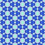 Snowflakes blue pattern