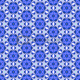 Blue complex pattern