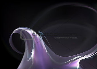 Abstract Purple Smoke Wave