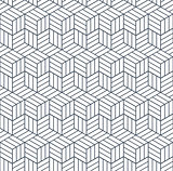 Seamless op art pattern. 3D illusion.