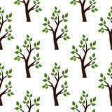 Trees seamless pattern