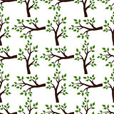 Trees seamless pattern