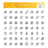 Food Line Icons Set