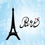 Eiffel tower isolated vector illustration