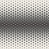Stylish Minimalistic Halftone Grid. . Vector Seamless Black and White Pattern