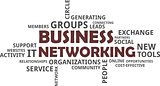 word cloud - business networking
