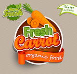 Fresh carrot logo.
