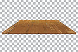 vector empty wooden shelf Table isolated background