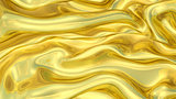 3D Illustration Abstract Gold Background