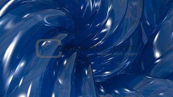 3D Illustration Abstract Blue Background 