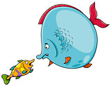 fish talking cartoon illustration