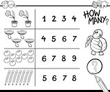 counting game coloring page