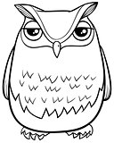 cartoon owl coloring page