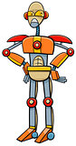 robot or cyborg cartoon illustration