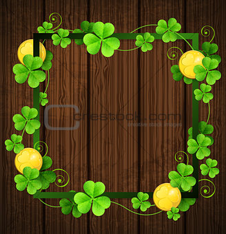 Green frame with clover