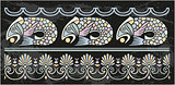 Ornamental frame with fish