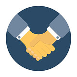 Handshake of business people partners. Hand shaking meeting agre