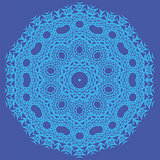 Blue Oriental Geometric Ornament