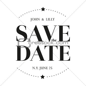 Save the Date vintage sign