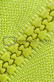 Background green closed zipper