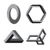Modern abstract vector logo or element design.