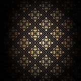 Decorative black and gold background 