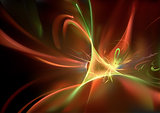 Abstract Background with Light Waves