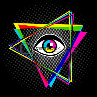 pyramid and eye