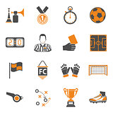 Soccer two color Icons Set