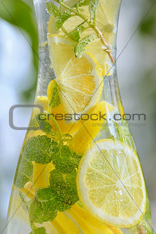 Fresh limes and lemonade